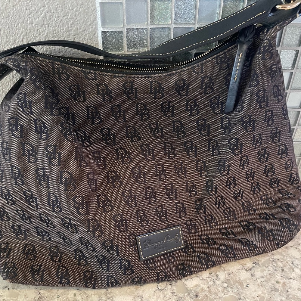 Dooney & Bourke Handbag Signature Black  Canvas Shoulder Bag